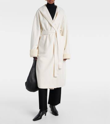 Hooded wool and cashmere coat | Aya Muse