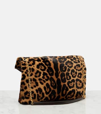Cassandre豹纹印花小牛毛单肩包 | Saint Laurent