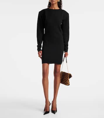 Cassandre豹纹印花小牛毛单肩包 | Saint Laurent
