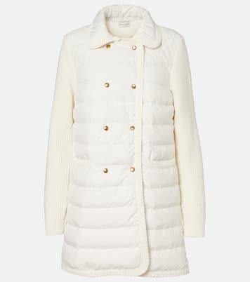 Down-paneled wool and cashmere cardigan | Moncler