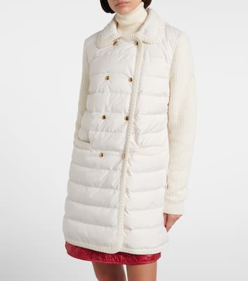 Down-paneled wool and cashmere cardigan | Moncler