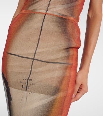 Fire tulle maxi skirt | Jean Paul Gaultier