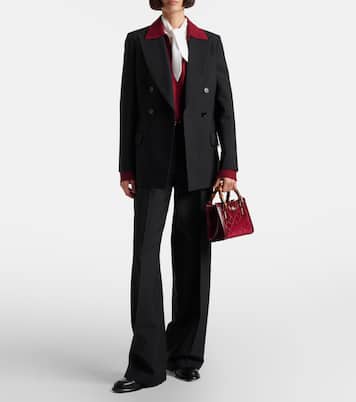 Gucci Diana GG Crystal velvet tote bag | Gucci