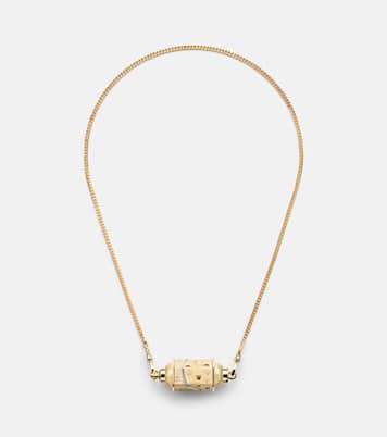 Milky Way 18kt gold pendant necklace with diamonds and rubies | Marie Lichtenberg