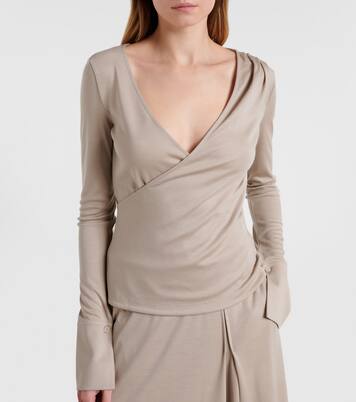 Top envolvente Adagio de lana virgen | Max Mara