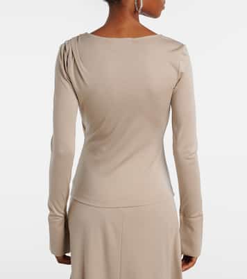 Adagio virgin wool wrap top | Max Mara