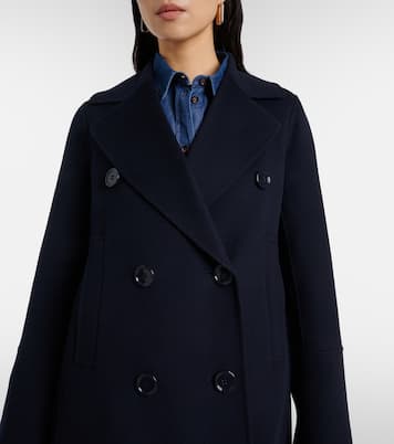 Custodi double-breasted virgin wool coat | 'S Max Mara