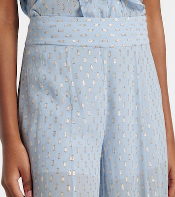 Daylight semi-sheer chiffon wide-leg pants | Zimmermann