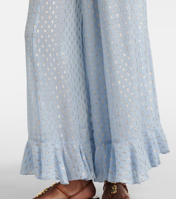Daylight semi-sheer chiffon wide-leg pants | Zimmermann