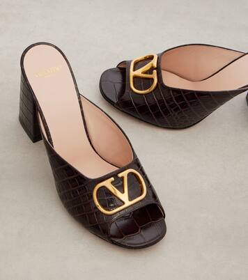 Mules VLogo 95 en cuir | Valentino Garavani