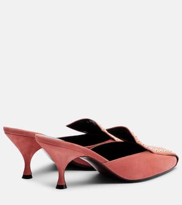 Bright Idea 70 embellished suede mules | Herbert Levine