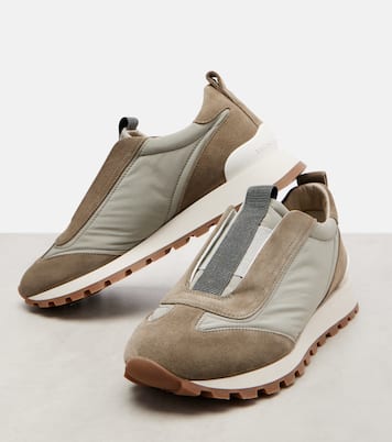 Sneakers con suede | Brunello Cucinelli