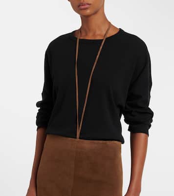Erina suede pencil skirt | The Row