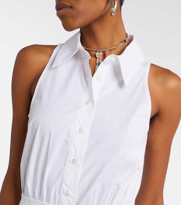 فستان ميدي من القطن البوبلين Romy | Staud