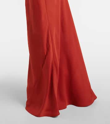 Robe longue en satin | Rotate