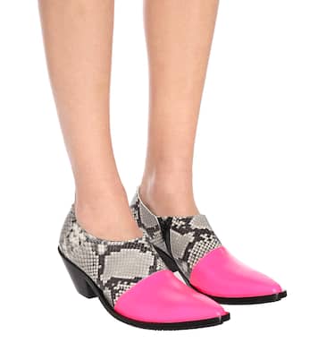 Botines de piel efecto serpiente | Junya Watanabe