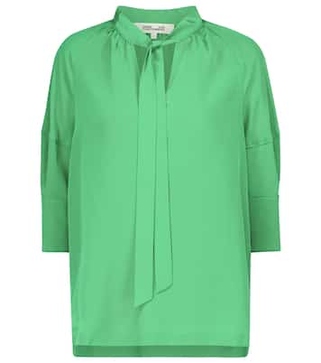 Lynn silk crêpe de chine blouse | Diane von Furstenberg