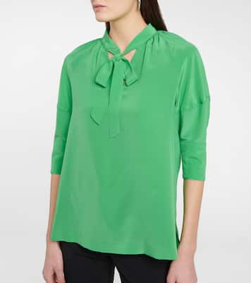 Lynn silk crêpe de chine blouse | Diane von Furstenberg