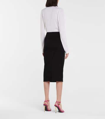 Jupe crayon en coton | Tom Ford