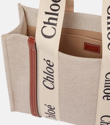 Shopper Woody Medium in canvas | Chloé