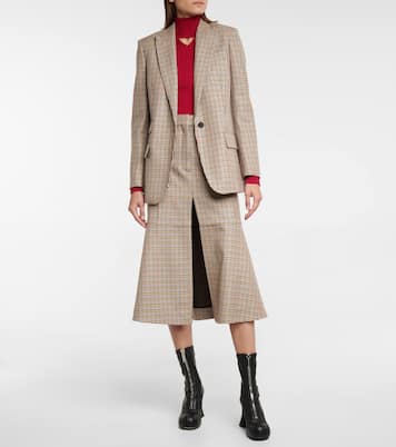 Plaid midi skirt | Stella McCartney