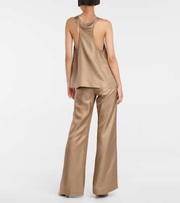 Jeff silk herringbone tank top | Gabriela Hearst