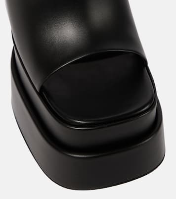 Plateau-Pantoletten aus Leder | Versace