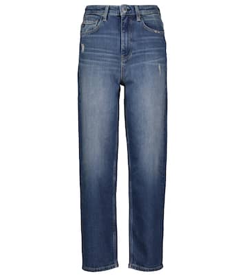 Balloon high-rise straight jeans | AG Jeans