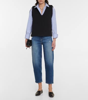 Balloon high-rise straight jeans | AG Jeans