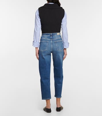 Balloon high-rise straight jeans | AG Jeans