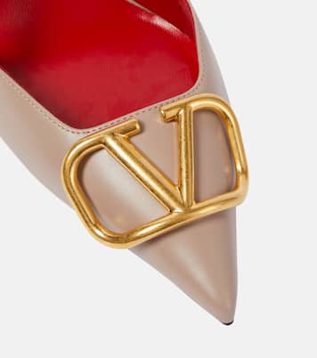 VLogo leather slingback pumps | Valentino Garavani