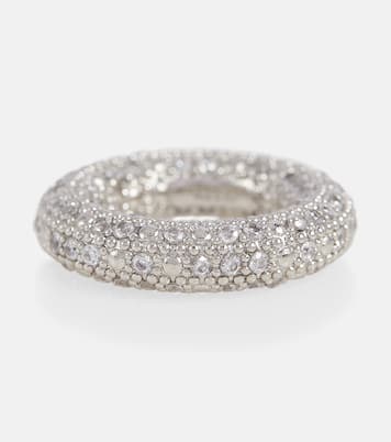 Crystal-embellished ring | Jil Sander