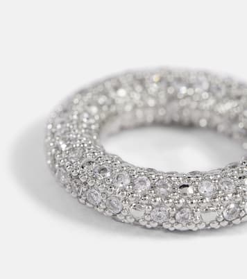 Crystal-embellished ring | Jil Sander
