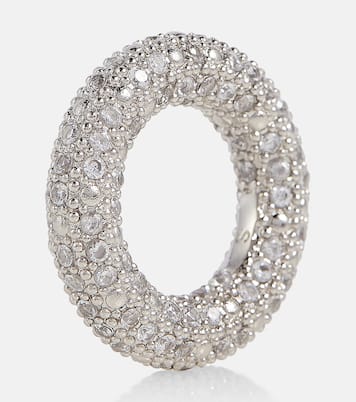 Crystal-embellished ring | Jil Sander