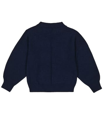 Whale embroidered cashmere sweater | The Row Kids