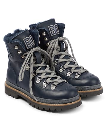 Schnürstiefel aus Leder | Brunello Cucinelli Kids