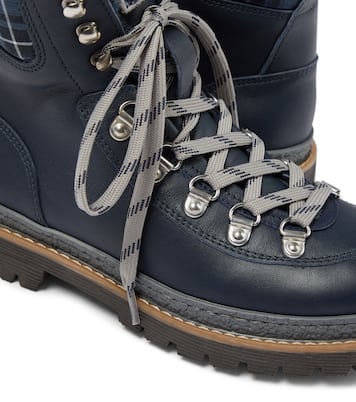 Schnürstiefel aus Leder | Brunello Cucinelli Kids