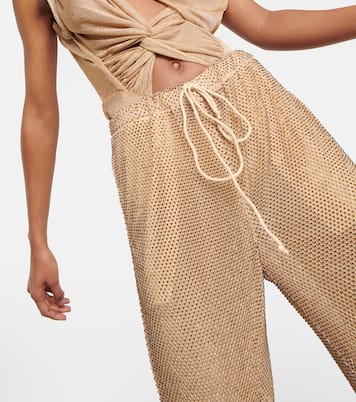 Pantalon ample à ornements | LaQuan Smith