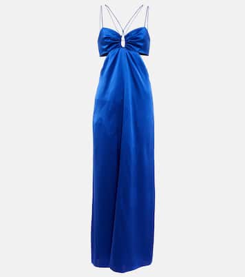 Cutout silk-blend maxi dress | Frame