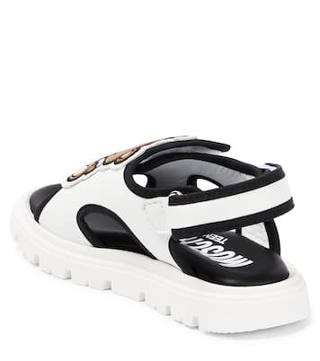 Sandales en cuir à logo | Moschino Kids