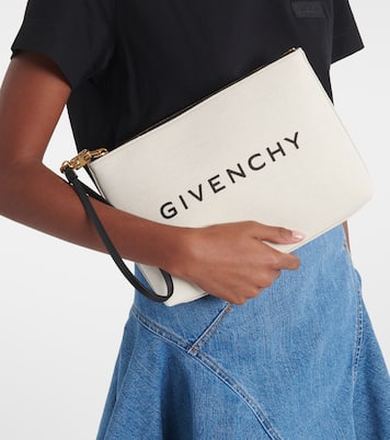Clutch in canvas di misto cotone | Givenchy