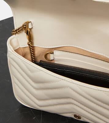 Portafoglio con tracolla GG Marmont in pelle | Gucci
