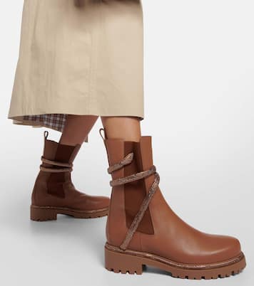 Ankle Boots aus Leder | Rene Caovilla