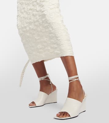 Wedge-Pantoletten Elyna aus Leder | Jimmy Choo