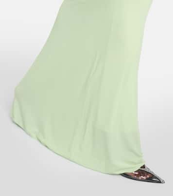 Abito lungo con applicazioni floreali | Blumarine