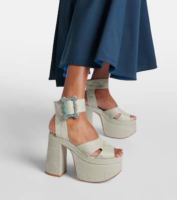 Sandales Olde London à plateau en cuir embossé | Vivienne Westwood