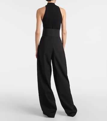 Weite High-Rise-Hose aus Wolle | Alaïa