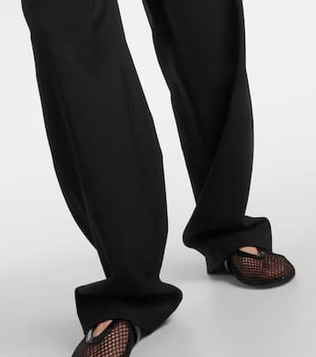 Weite High-Rise-Hose aus Wolle | Alaïa