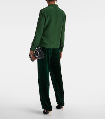 Camicia in seta crêpe de chine | Gucci