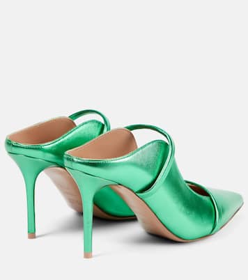 Pantoletten Maureen 85 aus Metallic-Leder | Malone Souliers